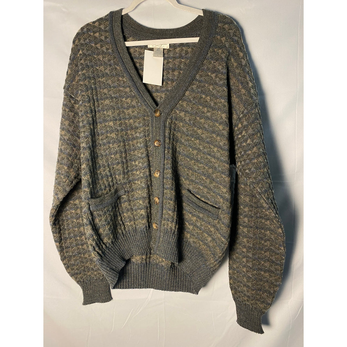 Vintage Tricots St Raphael Wool Gray Cardigan