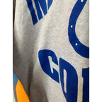 1997 Vintage Indianapolis Colts Crew Neck Gray Cotton Pullover Sweater Mens Sz L