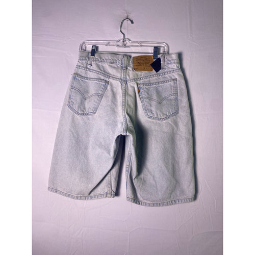 '96 Levi's Orange Tag Blue Denim Light Wash 5-Pockets Jorts Jean Shorts Men's 32
