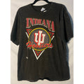 Vintage 90s IU Indiana Hoosiers Salem Badge Varsity Black Shirt Men's Size Large
