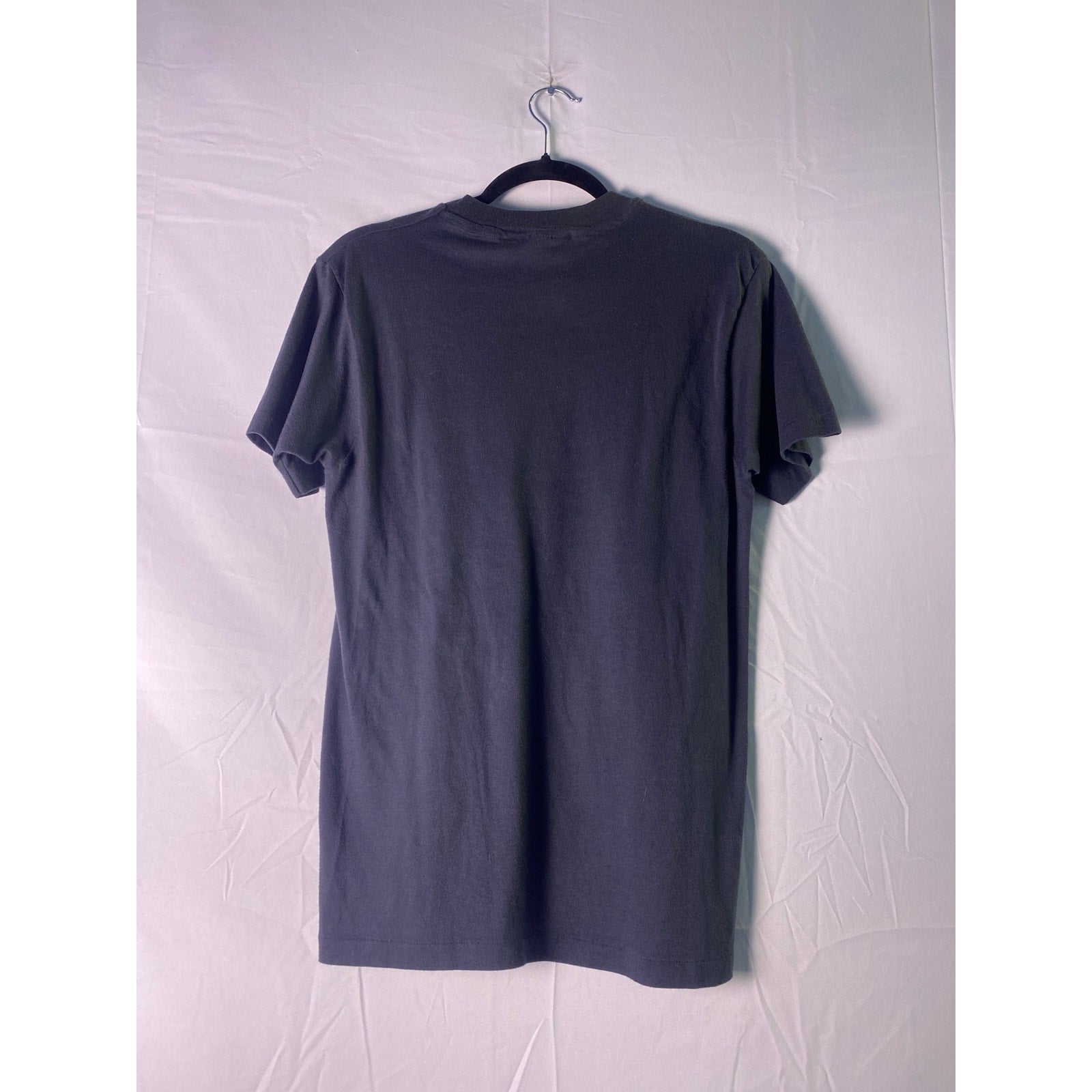 Vintage 80s Sr-71 Cool Fighter Plane Tee Black Shirt Men's Size Medium