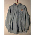 Competitors View Tony Stewart #20 Button Up Denim Shirt Men's Large Pocket Tee