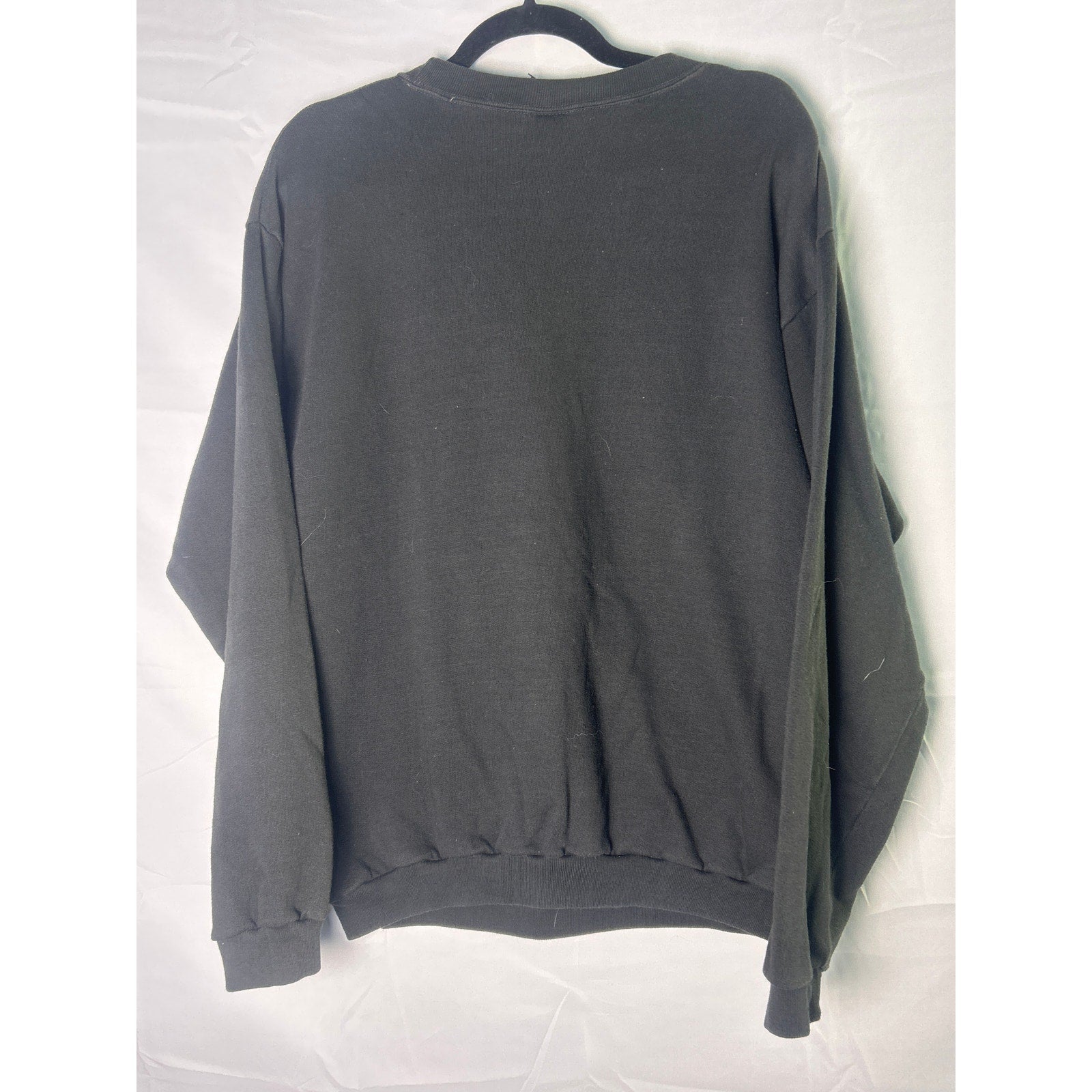 90s Vintage SUN Sportswear Black INDIANA Sweatshirt Pullover Men's Size Large
