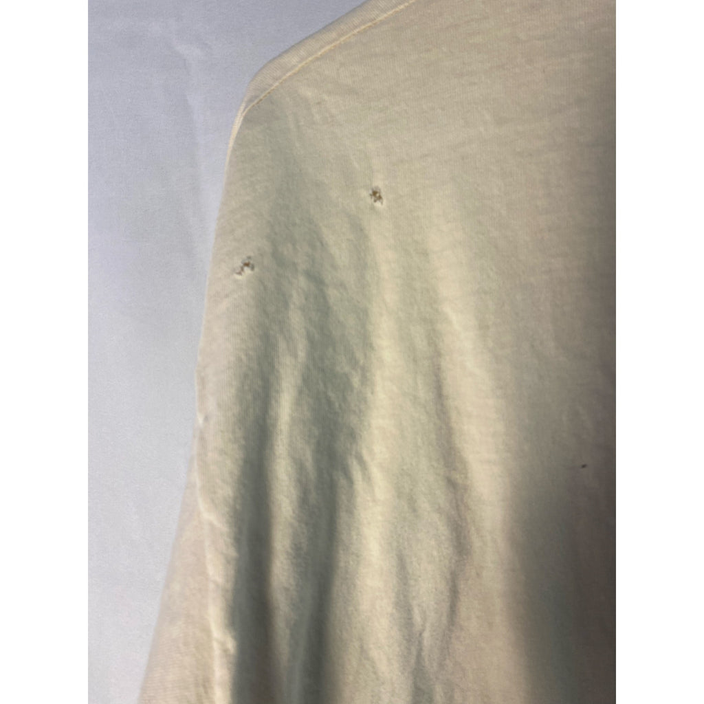 Vintage 90s Hanes IU Indiana University White Graphic Shirt Men's Size XL