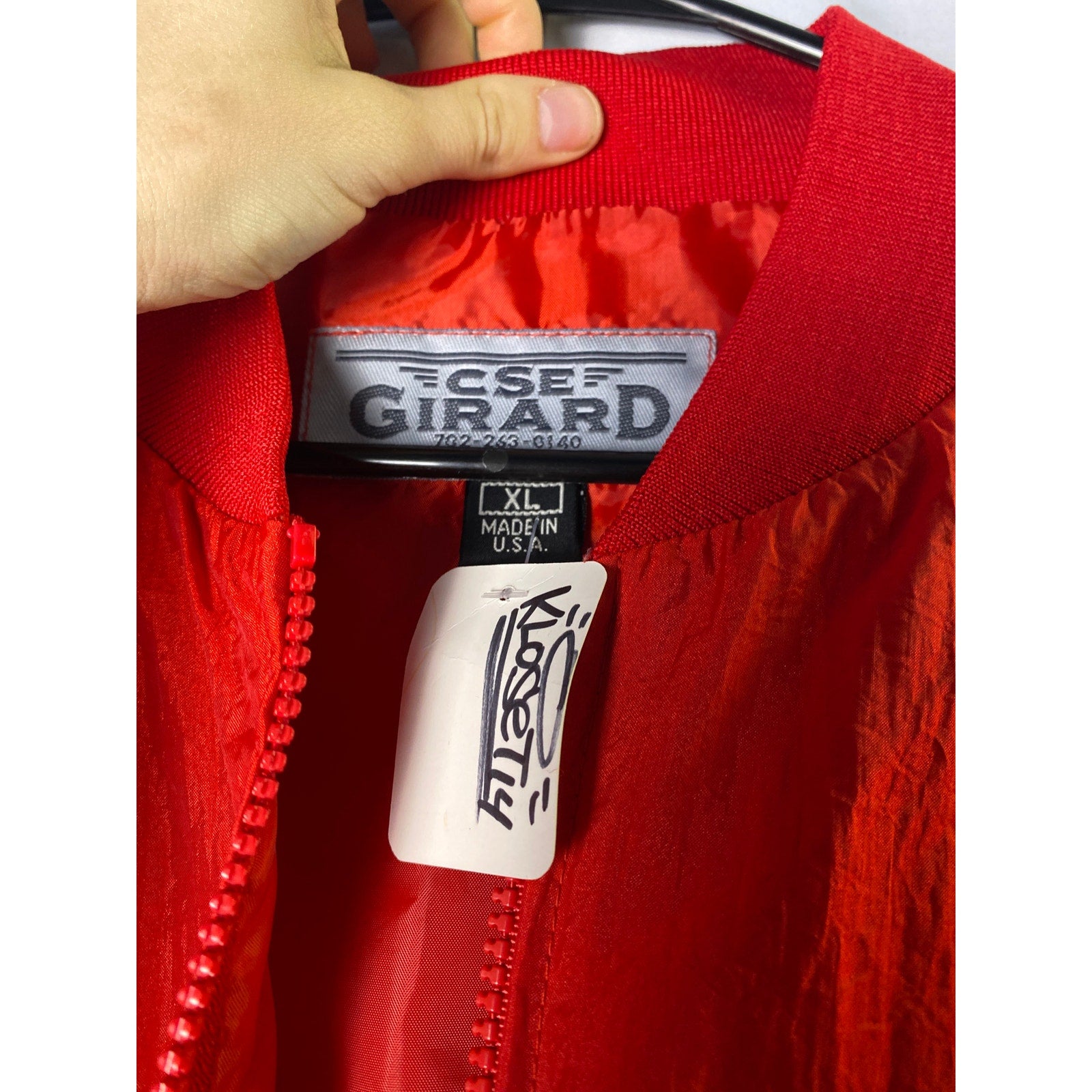CSE Girard Keno Tournament Stardust Las Vegas Red Full Zip Windbreaker Jacket XL