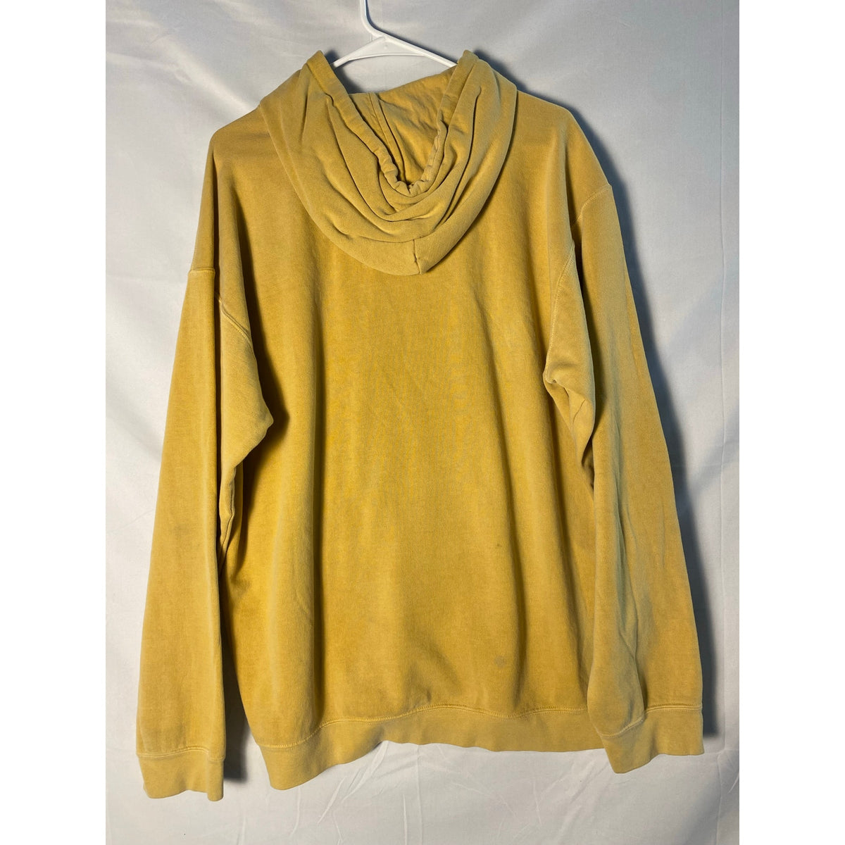 Weathered Yellow OBEY Brand Graphic Hoodie