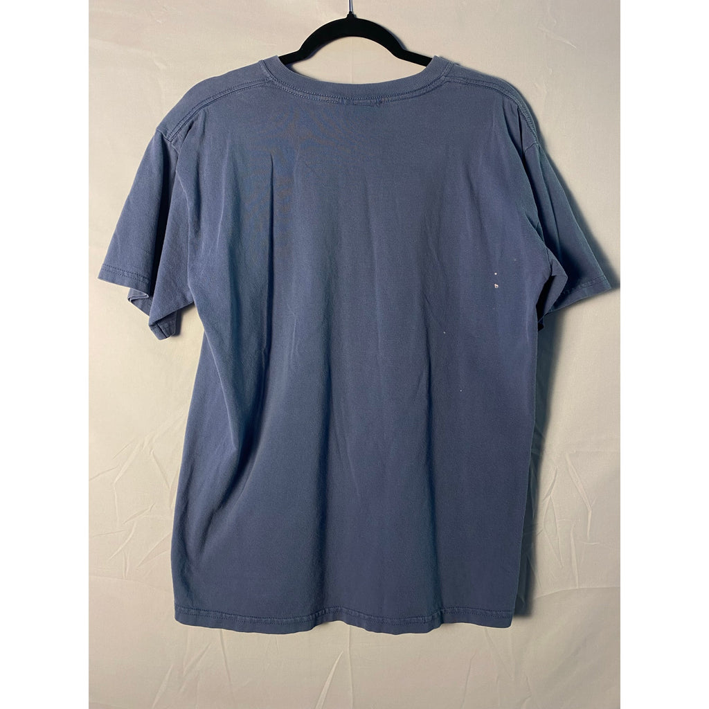 Y2K Carlos Santana 2006 Abraxas Angel Blue T-shirt Print Men's Size Medium