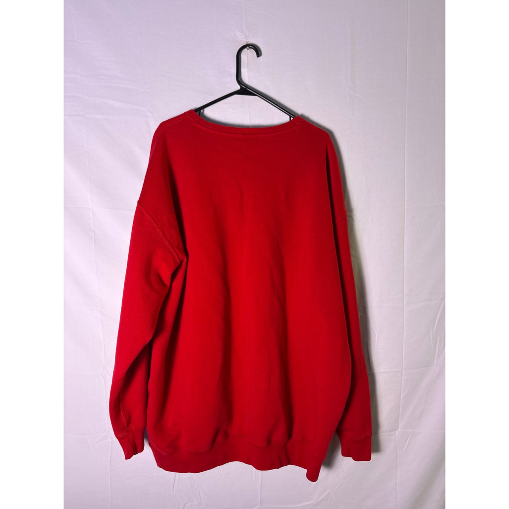 Vintage Polo Ralph Lauren Red Crewneck Pullover Sweatshirt Men's Size 2XL Tall