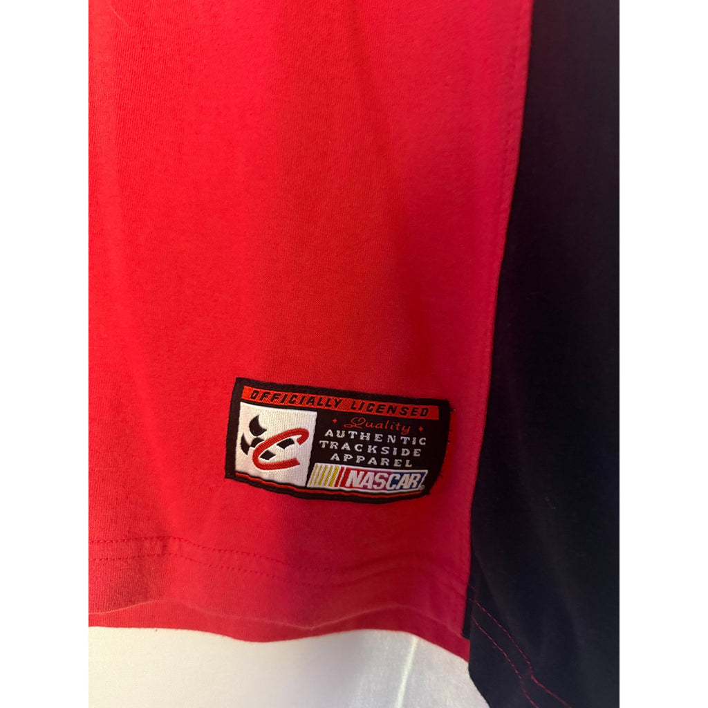 Vintage Chase Authentics Dale Earnhardt Jr. NASCAR Bud Racing V-neck Shirt Large