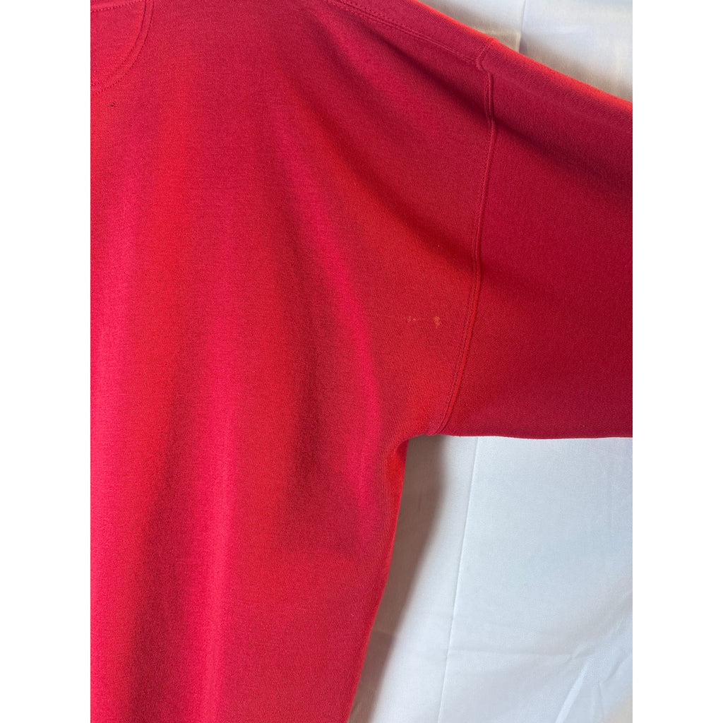 Midwest Embroidery IU INDIANA Hoosiers Crew Neck Red Sweatshirt Women's Size XL