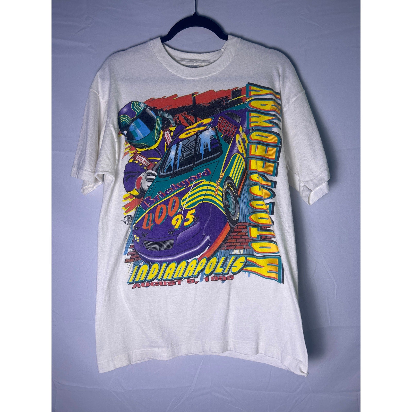Vintage Hunter Sportwear Brickyard 400 Indianapolis Motorspeedway 1995 T-shirt
