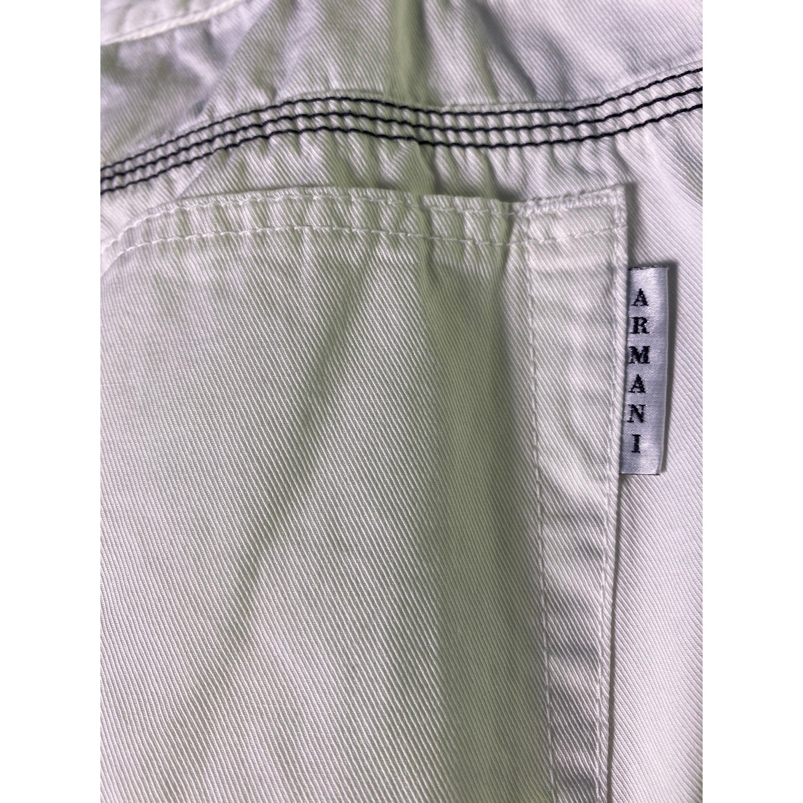 ARMANI White Skinny Jeans Light Wash 5-Pockets Long Women's Size 10