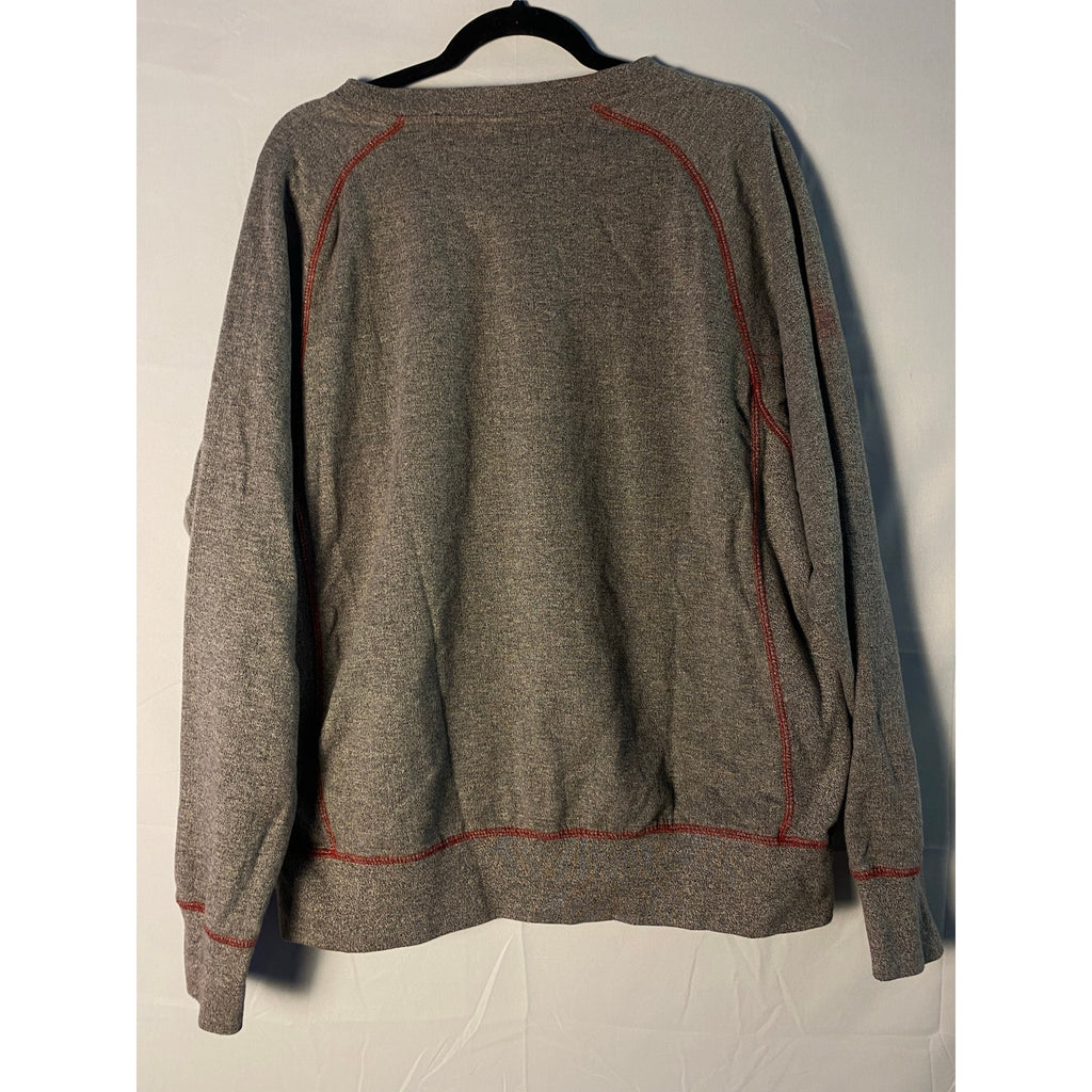 Pro Edge IU Indiana University Red Stitching Gray Pullover Sweater Men's Size XL
