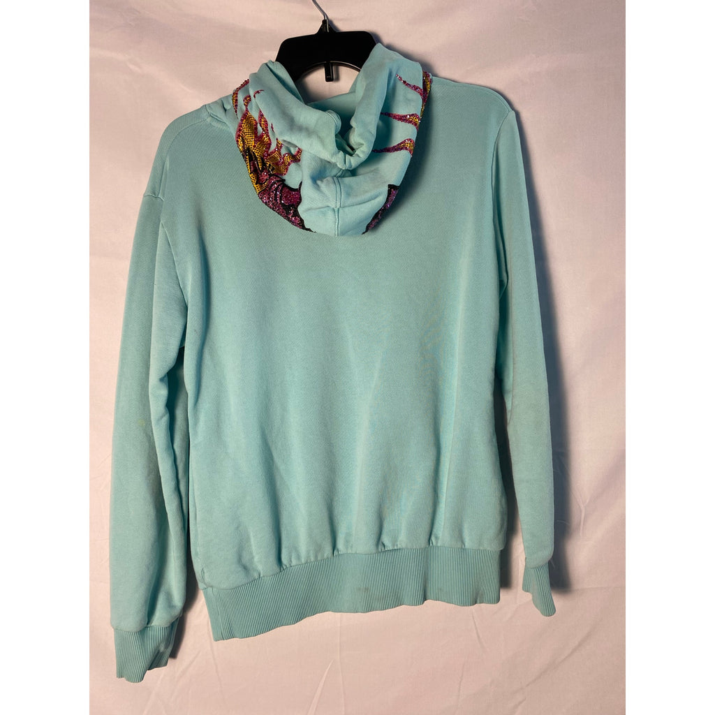 Avenue George Sparkle Aqua Hoodie
