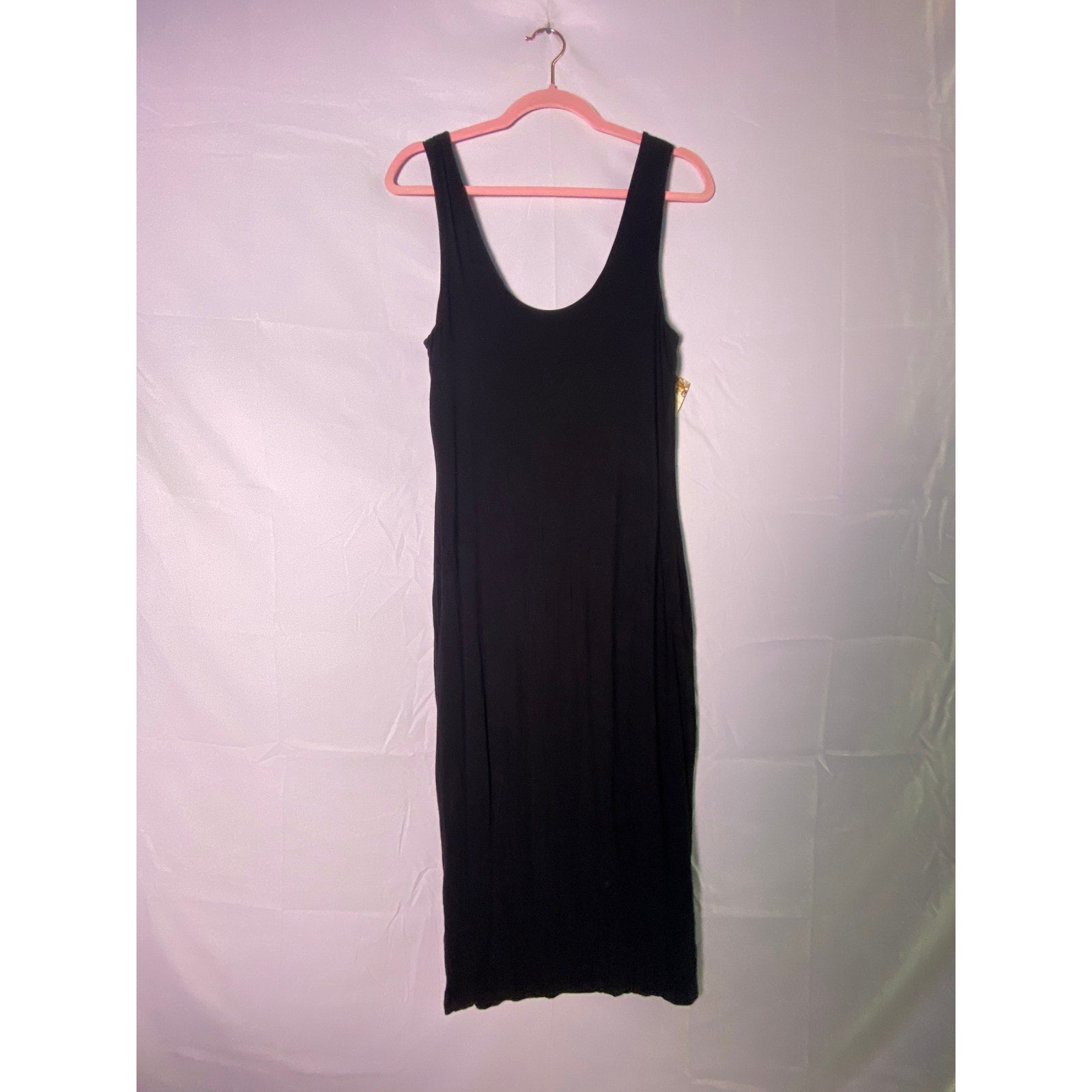 Bar III Black Knit Sleeveless Bodycon Midi Dress Women's Size Medium