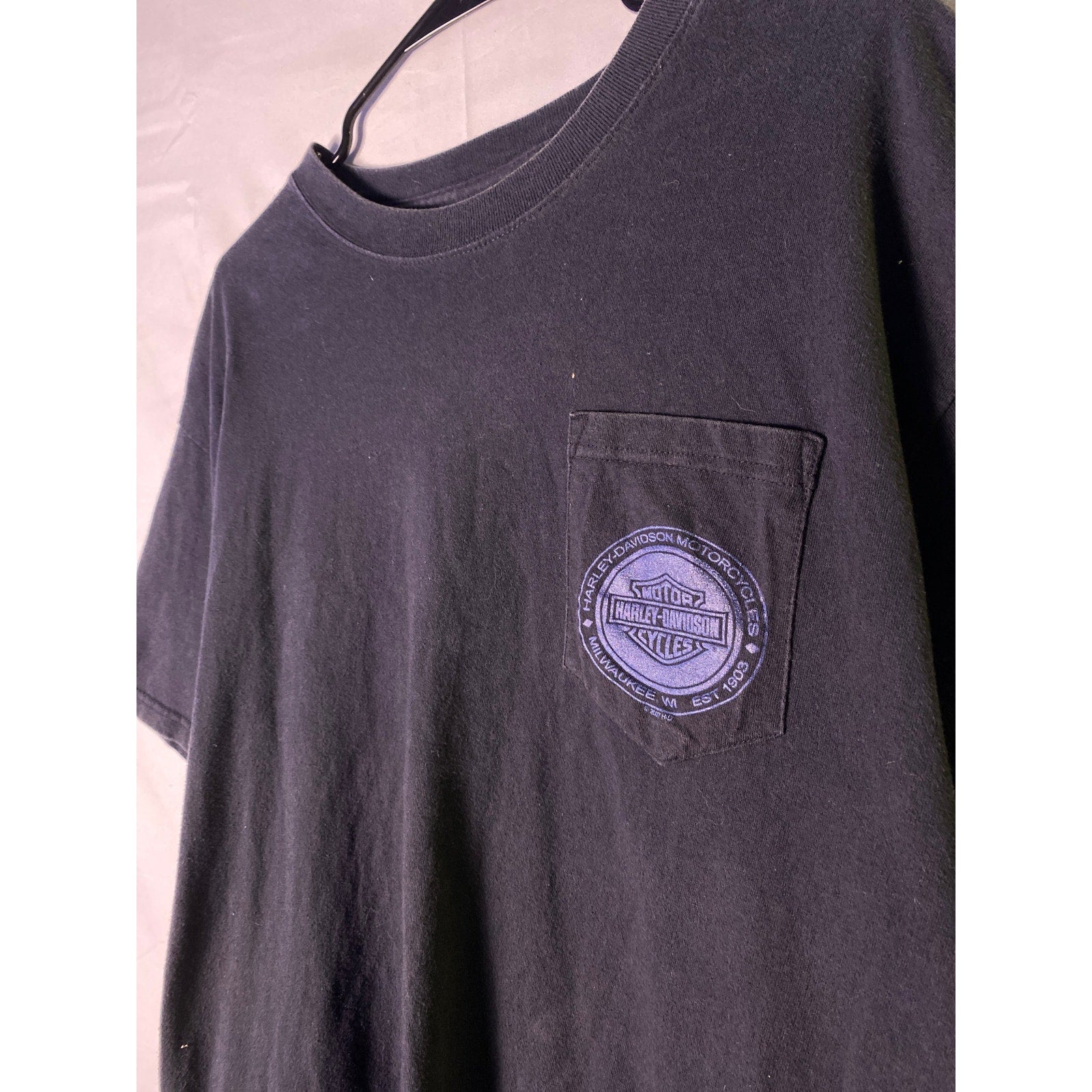 Black Harley Davidson with Front Pocket