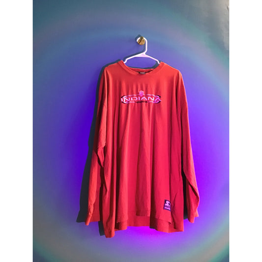 90s Starter INDIANA Hoosiers Red Long Sleeve Logo Shirt Women's Plus 3X