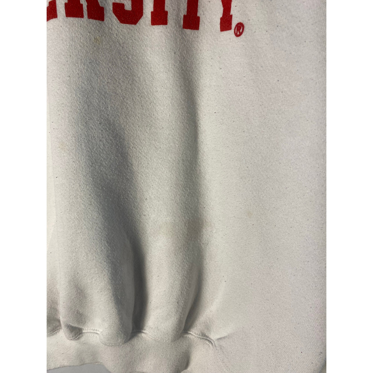 Tultex Vintage 90s IU Indiana University White Crewneck Sweater Pullover Sze XL?