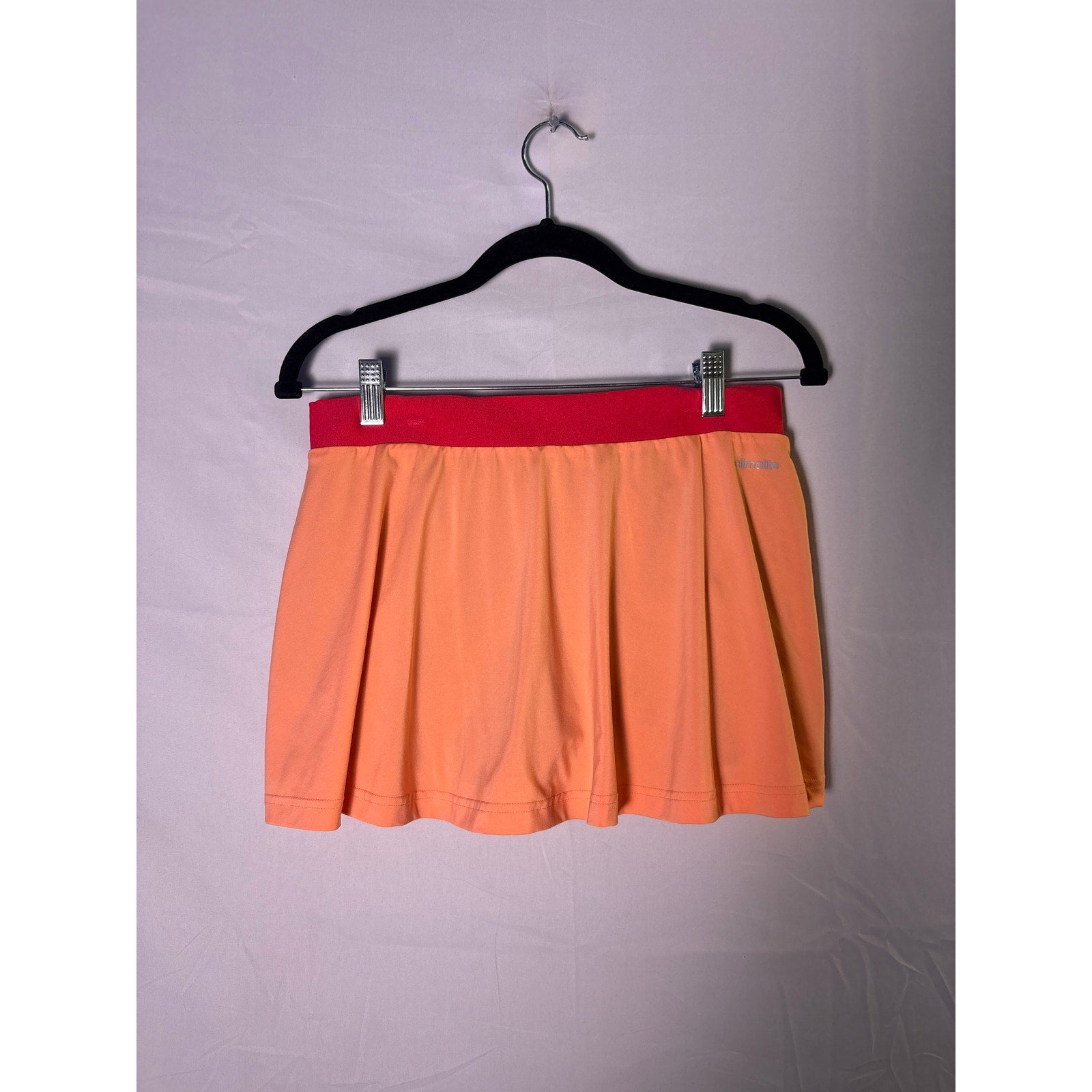 Adidas Climacool Tennis Tank Top &amp; Mini Skort Red Orange Activewear Medium