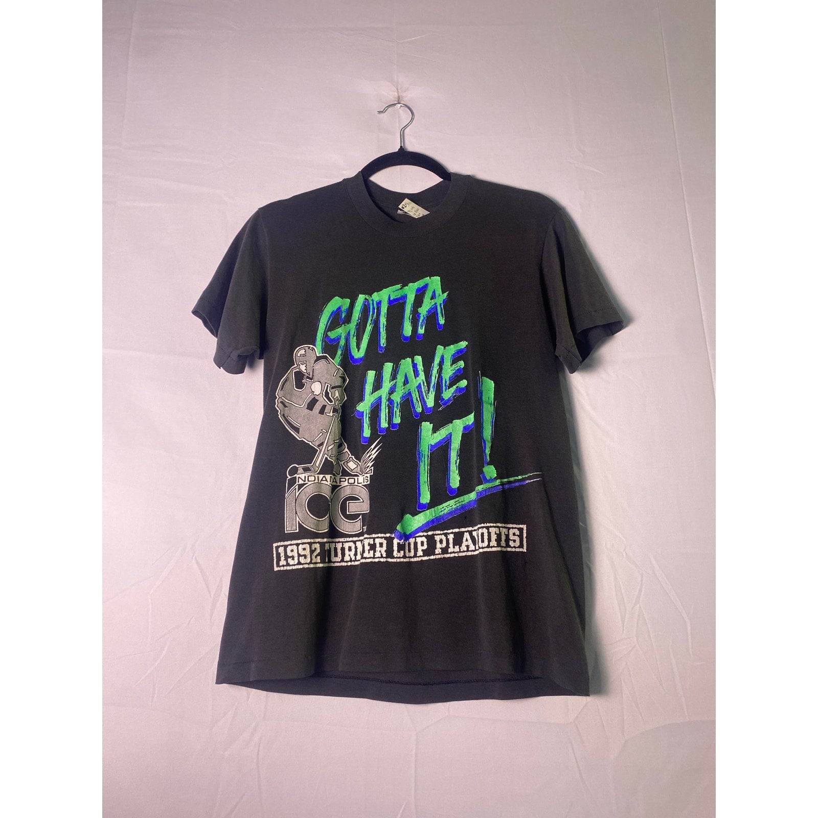 Gotta Have It! INDIANAPOLIS ICE 1992 URIER CUP PLAYOFFS Graphic Shirt Medium