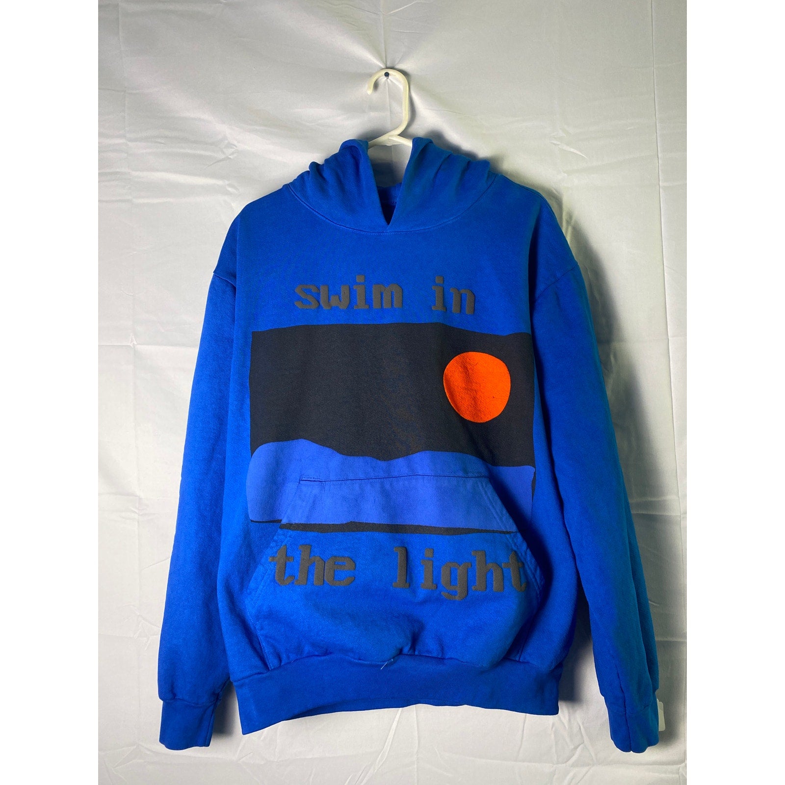 Cactus Plant Flea Market Kid Cudi Swim In The Light Blue Hoodie Pullover Mens XL