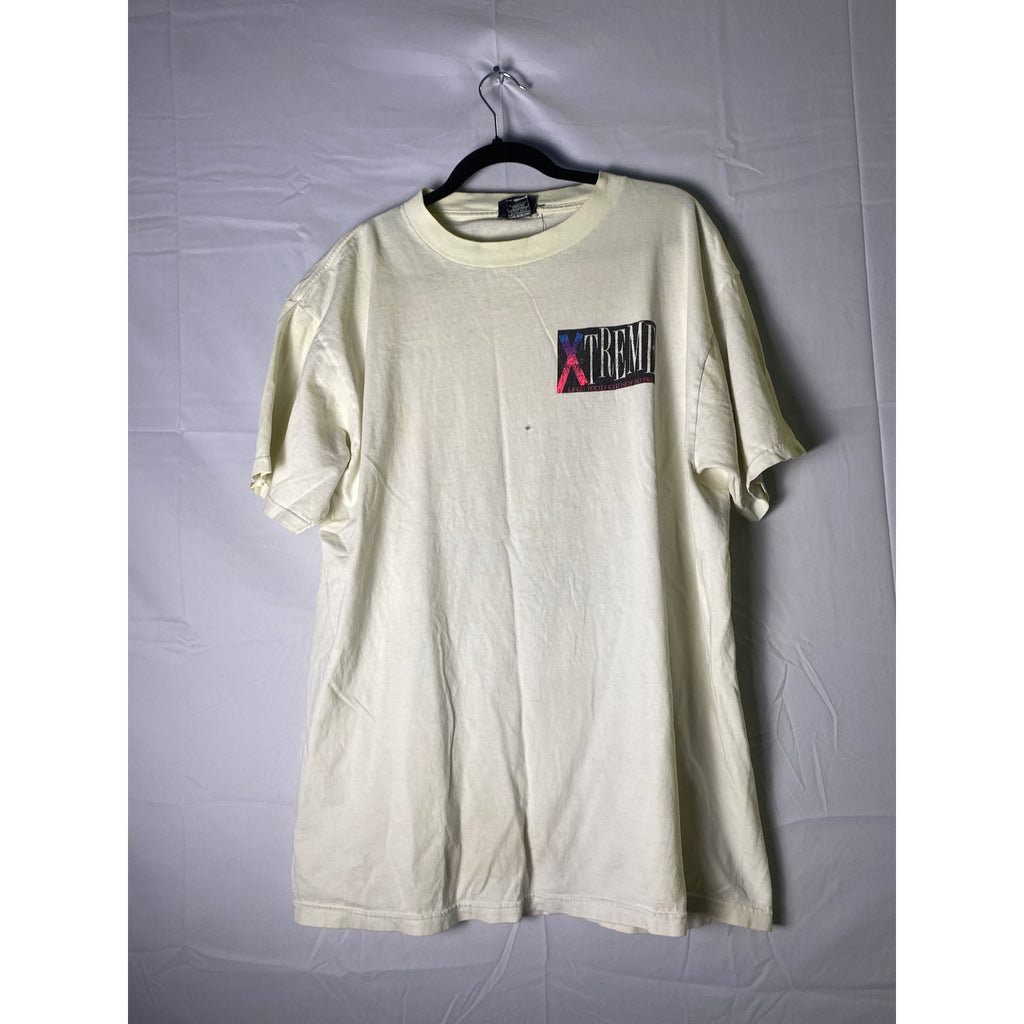 Extreme Equipment is Everything Always wear a Helmet White T-shirt Men's Size XL