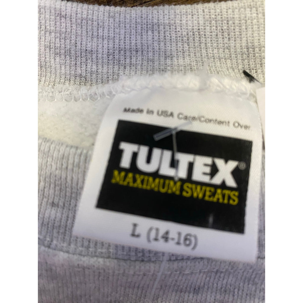 Tultex INDIANA Mickey Mouse Gray Crewneck Pullover Sweatshirt Youth Size Large