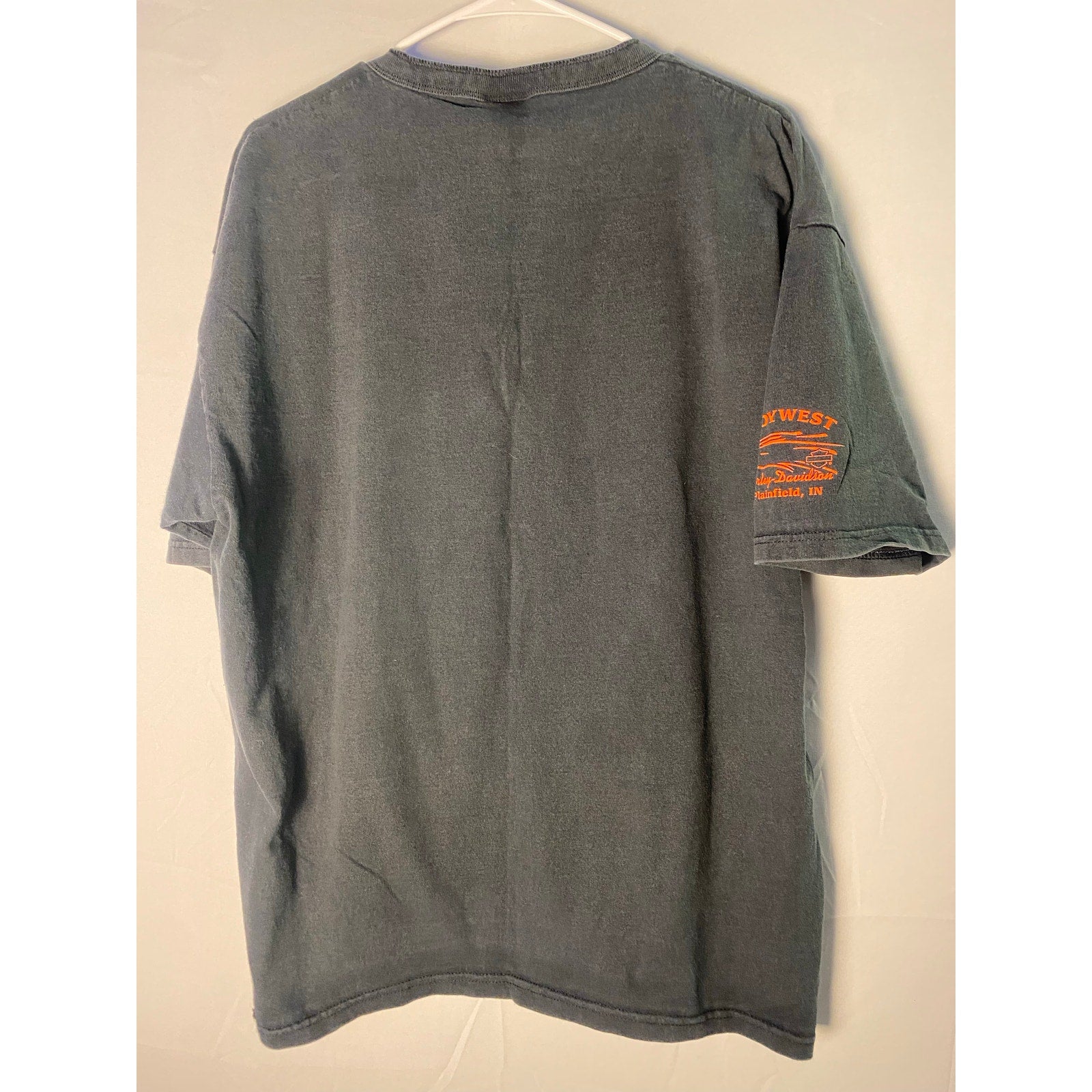 Harley Davidson INDYWEST Plainfield, Indiana Black Henley Shirt Men's L/XL