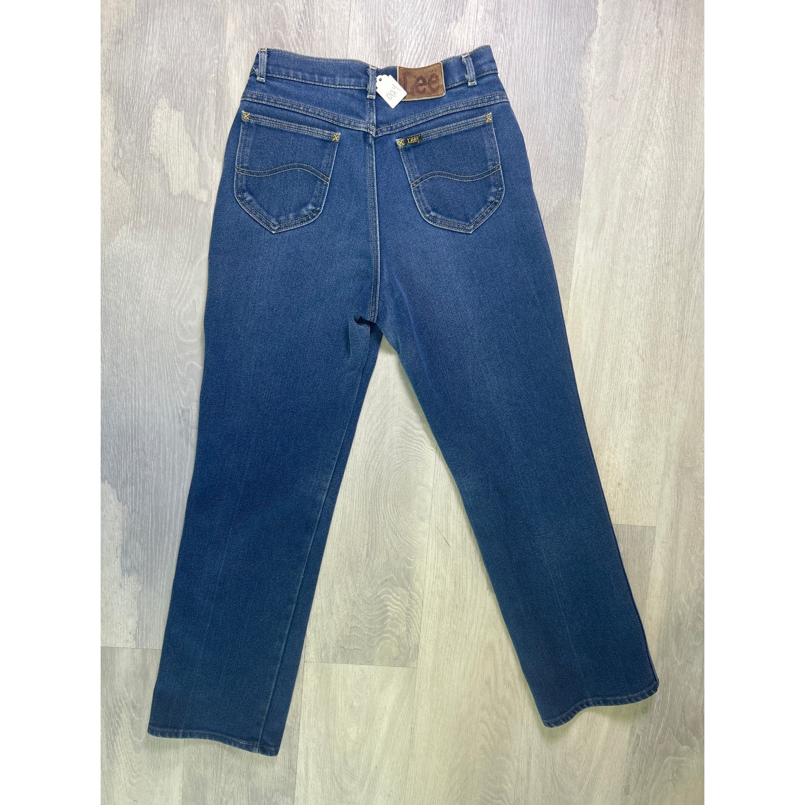 Lee Blue Denim Dark Wash Straight Leg 5-Pockets Jeans Women's Size 26?