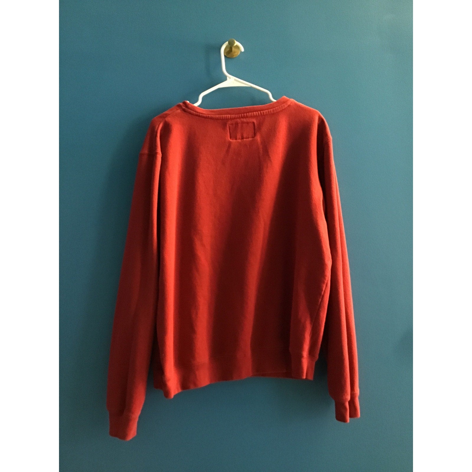 Y2K J America INDIANA Embroidered Crew Neck Pullover Sweatshirt Women's Large