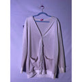 Cali Sun and Fun Velvet Sparkly Buttons Cardigan Sweater Women's Size M/L