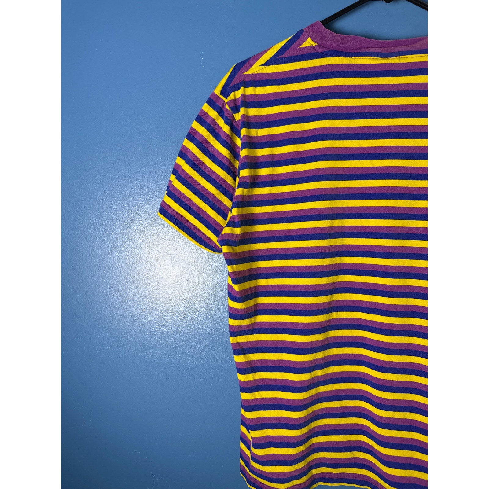 Odd Future Stripe Purple Blue Yellow Striped T-shirt Men’s Size Medium