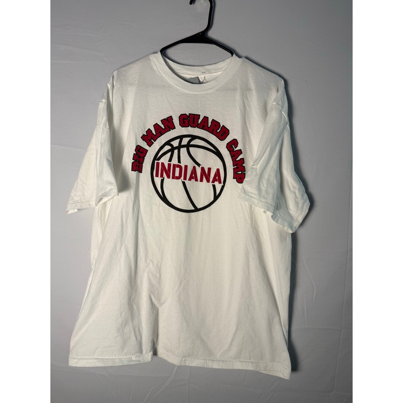 Adidas Big Man Guard Camp Indiana University Print White Shirt Men's Large