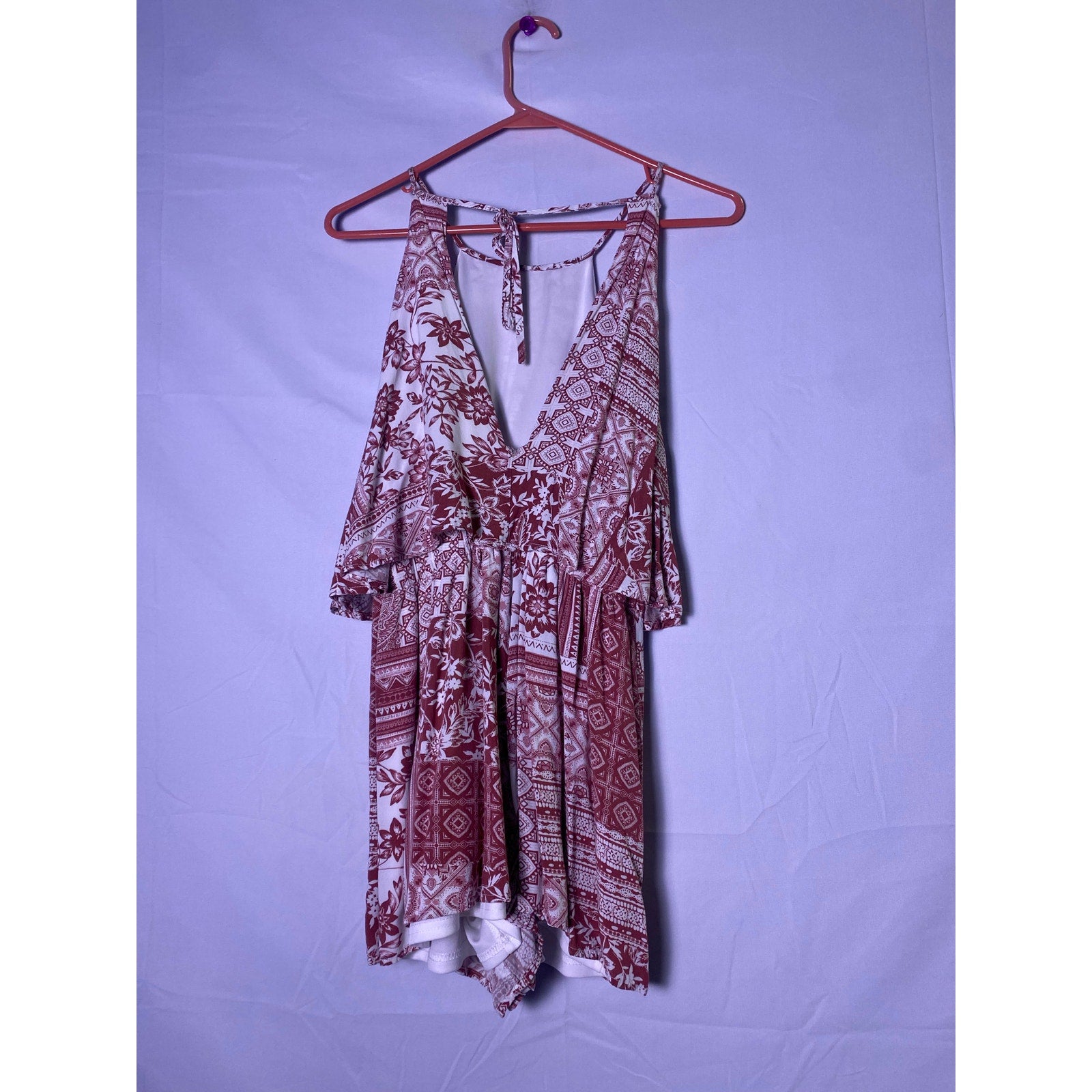 Altar’d State Patterned Halter Romper
