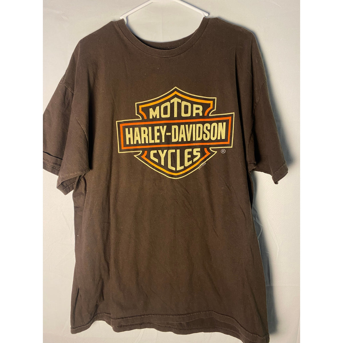 Harley Davidson Ehlerding's River City Fort Wayne, IN Brown Shirt Men's XL/2XL?