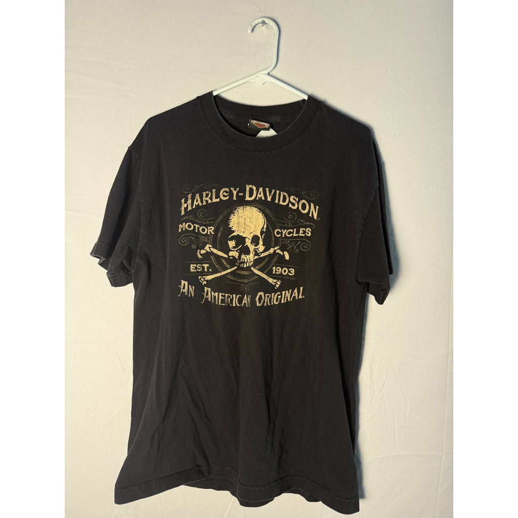 Harley Davidson San Diego, California Graphic Print Black Shirt Men's Size Large