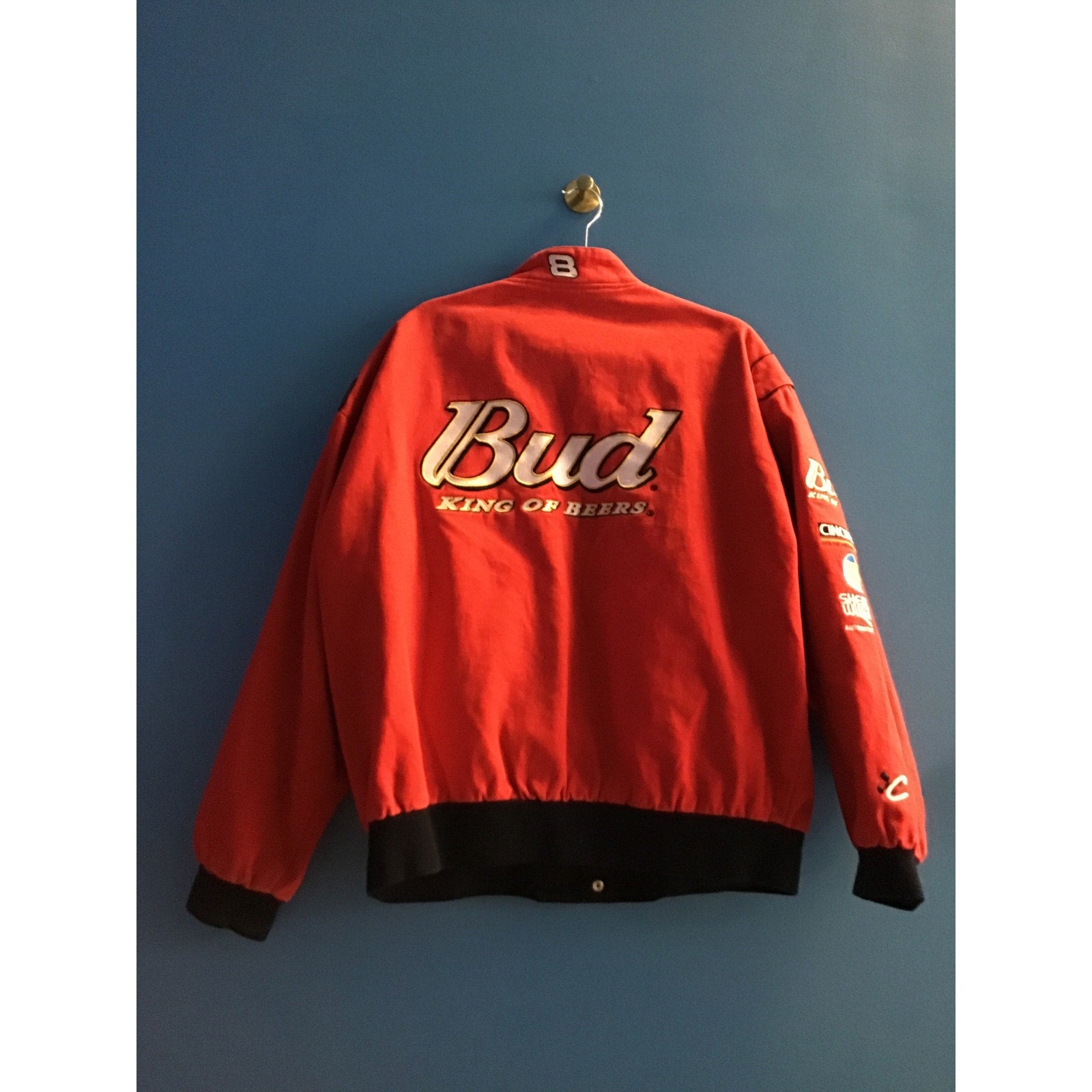 Vintage Chase Authentics Dale Earnhardt Jr #8 Bud Winston Cup Jacket Size XL