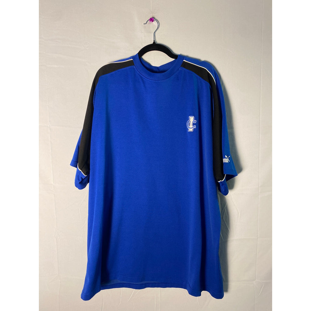 Puma Athletic Indianapolis Colts Logo Blue Shirt Embroidered Men's XL-2X