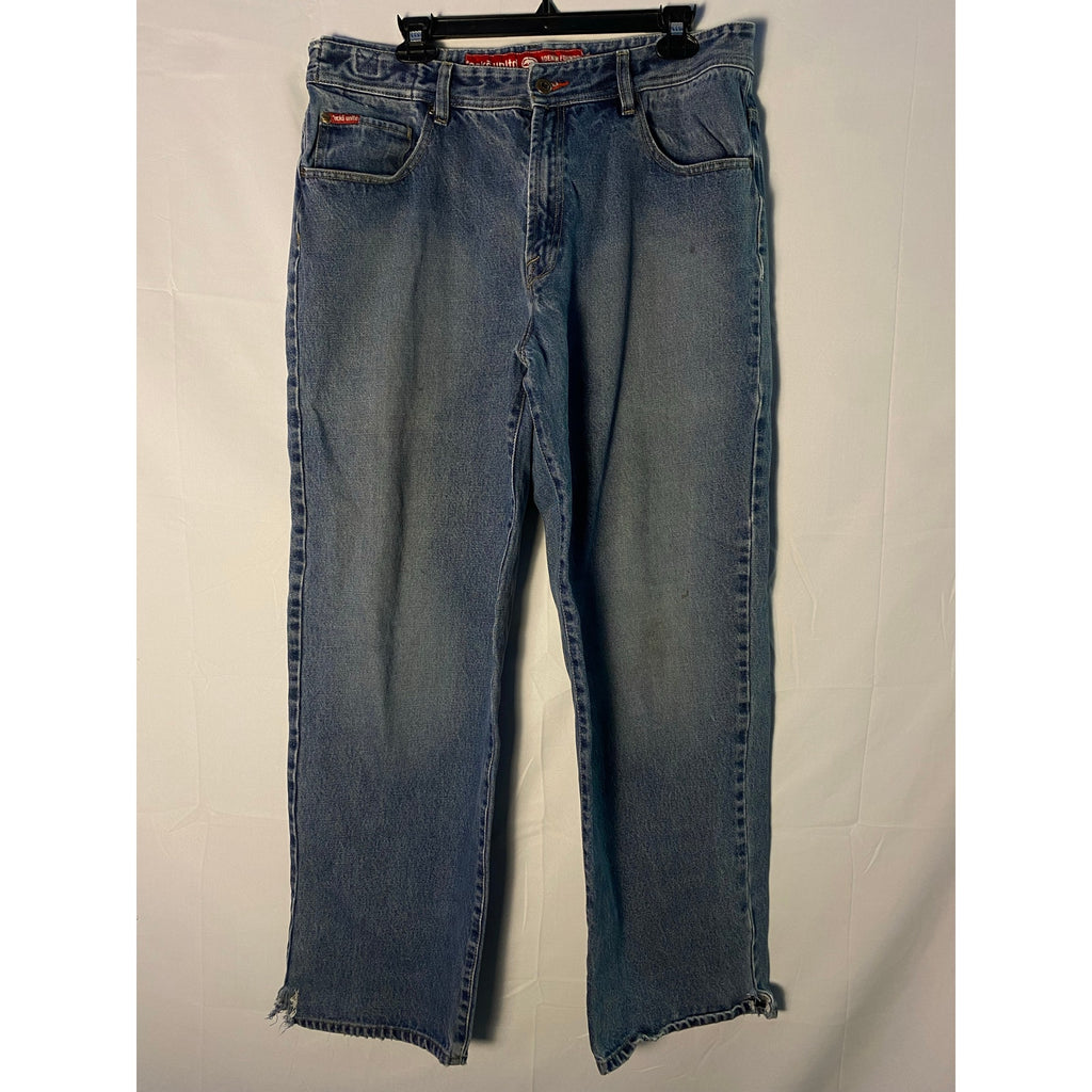 Vintage Ecko Unltd Straight Leg Blue Denim Jeans Men's Size 36 Pockets