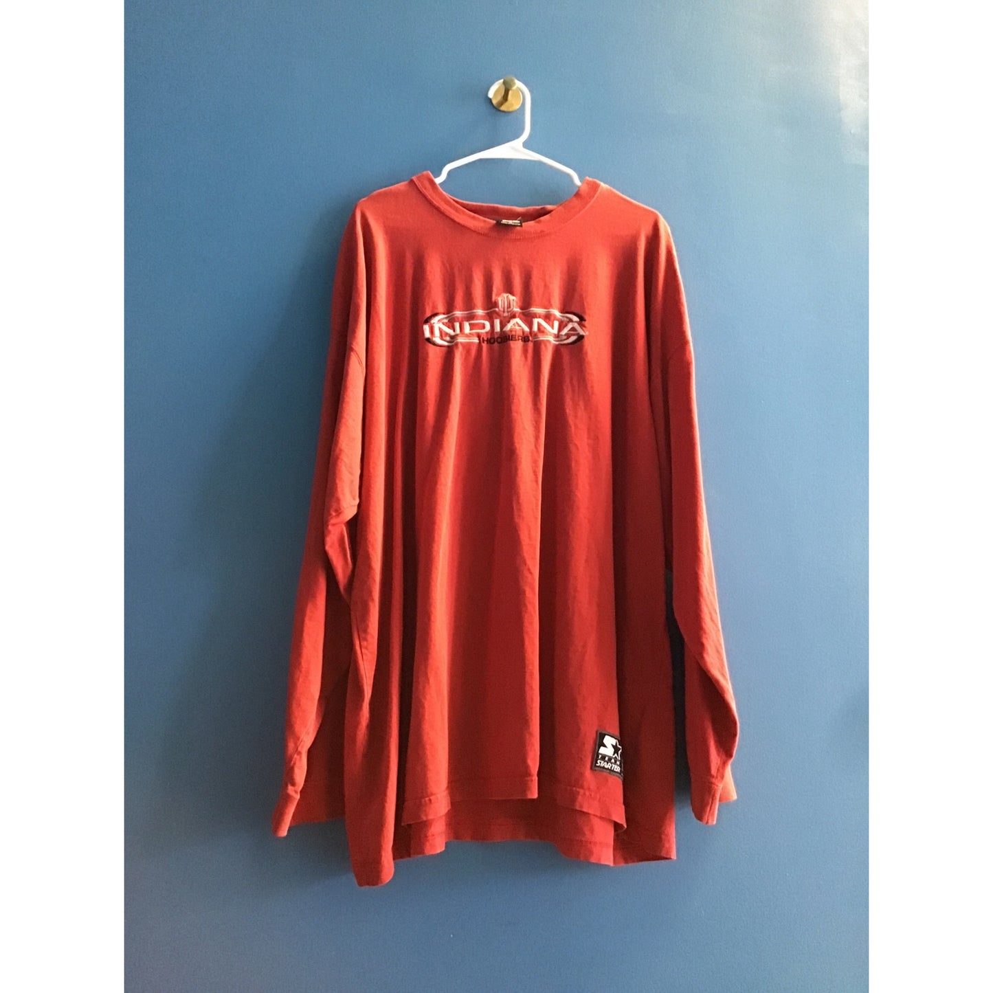 90s Starter INDIANA Hoosiers Red Long Sleeve Logo Shirt Women's Plus 3X