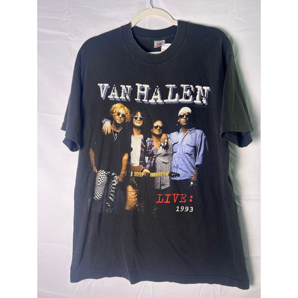 Fruit of the Loom Van Halen Live: 1993 World Tour Shirt Black Men's Size Large