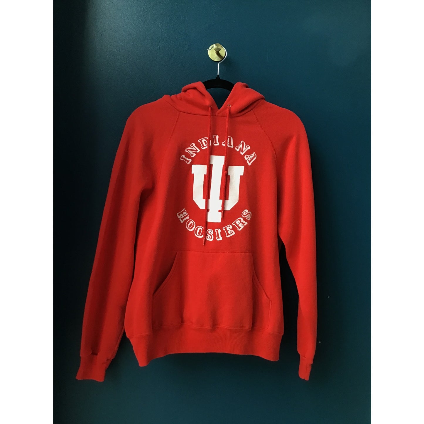 Bassett-Walker Red IU Indiana Hoosiers Pullover Hoodie Sweatshirt Men's Size XL
