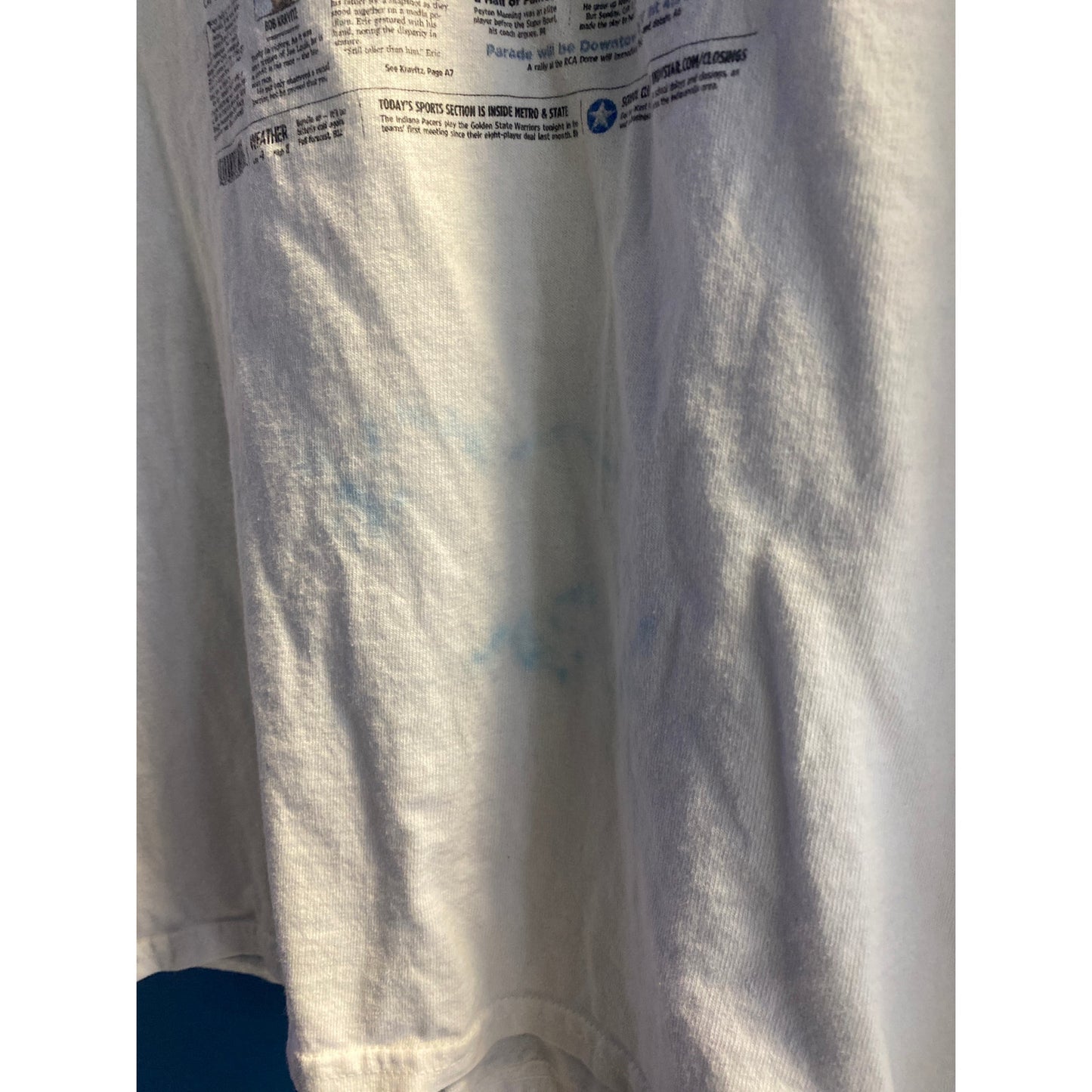 Vintage Super Bowl Indianapolis Colts Peyton Manning NFL Football Shirt Size XL