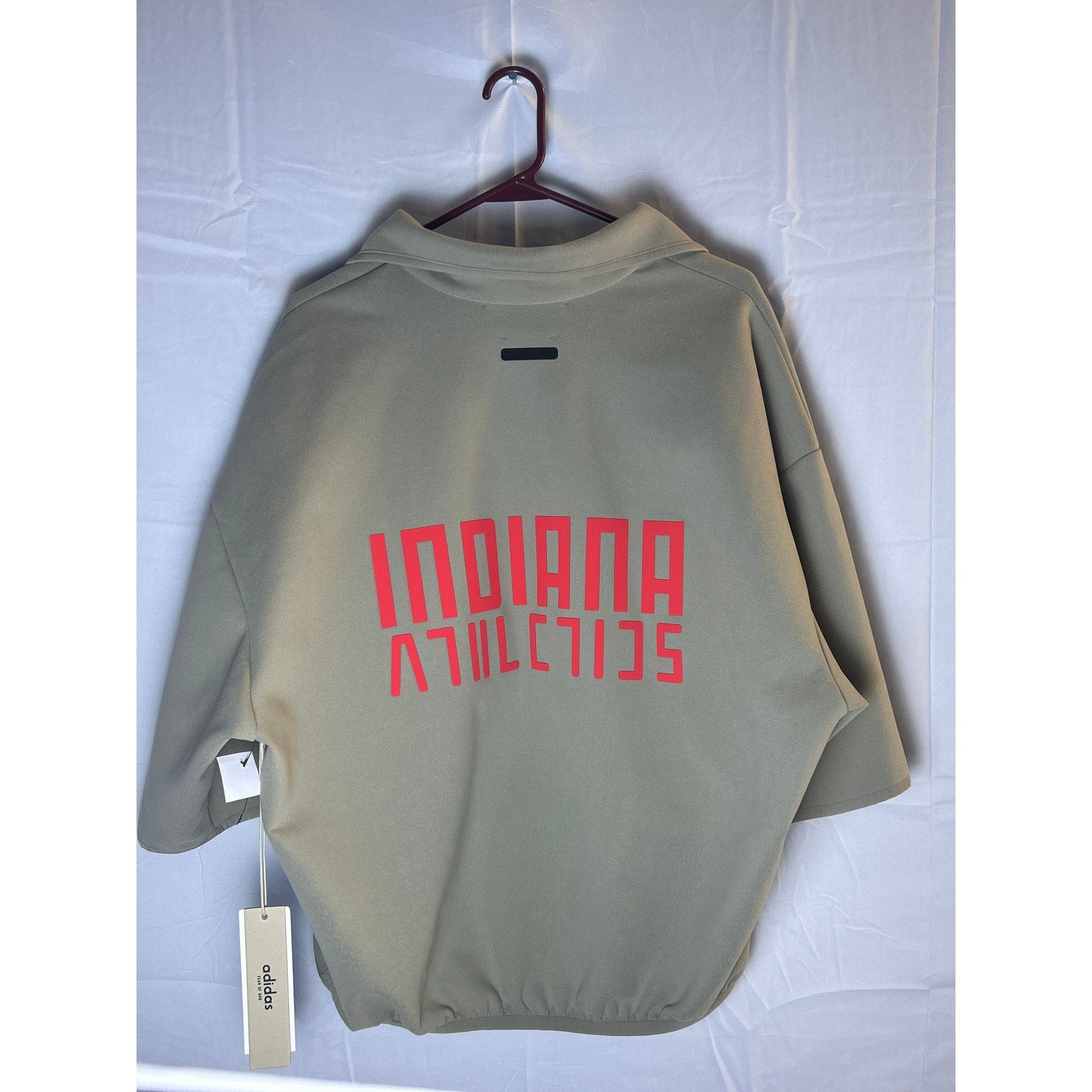 adidas x Fear of God IU INDIANA Athletics Quarter Zip Sweatshirt Men's Size XS