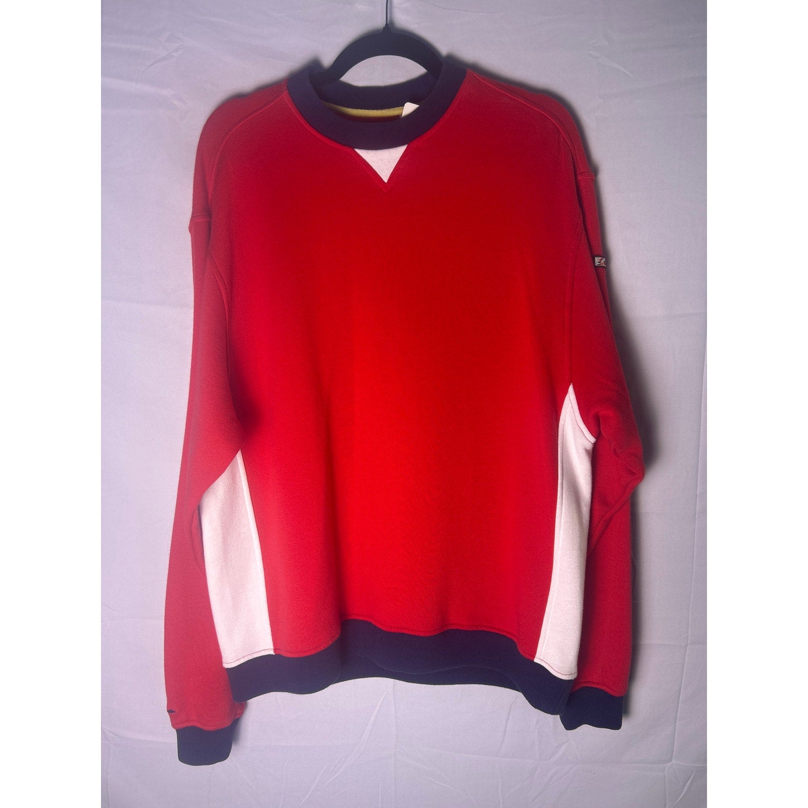 Andretti Racing Sport Red White Navy Crew Neck Pullover Sweatshirt Men's Medium