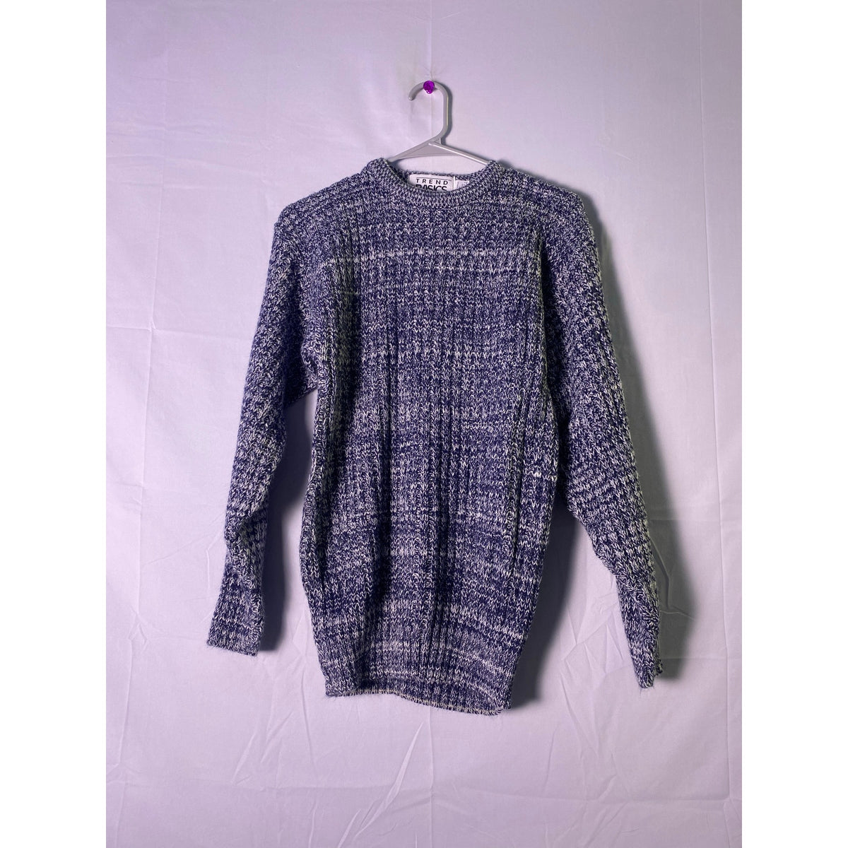 Trend Basics Gray Crewneck Pullover Sweater Knit Women's Size Medium