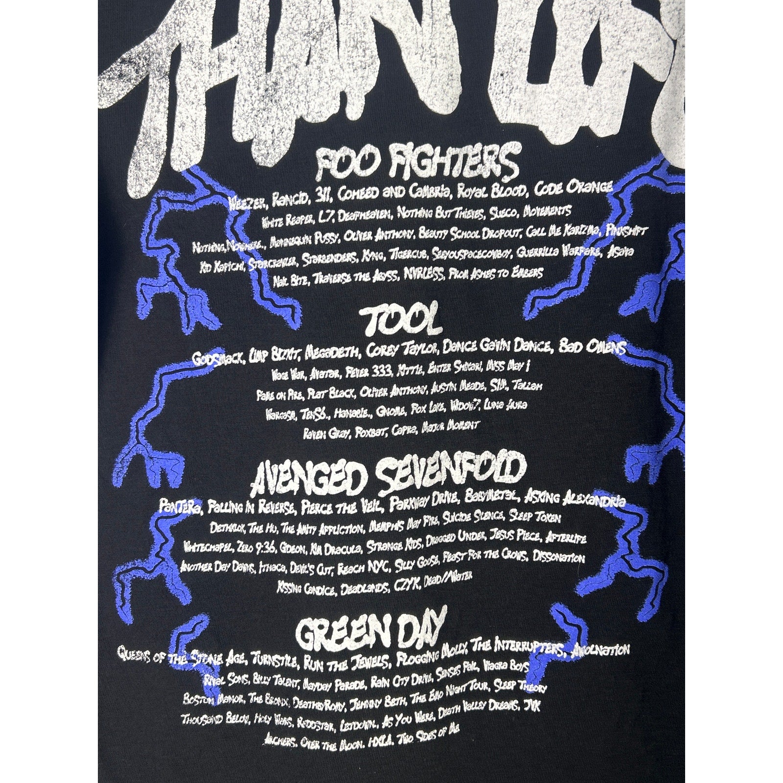 Louder Than Life Concert Festival Foo Fighters Tool Green Day Shirt Men’s XL