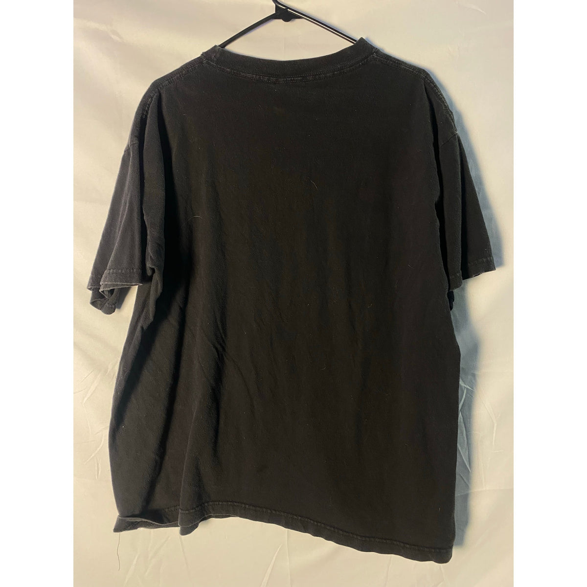 Vintage IU INDIANA Multicolor Embroidered Black T-shirt Crewneck Mens Size Large