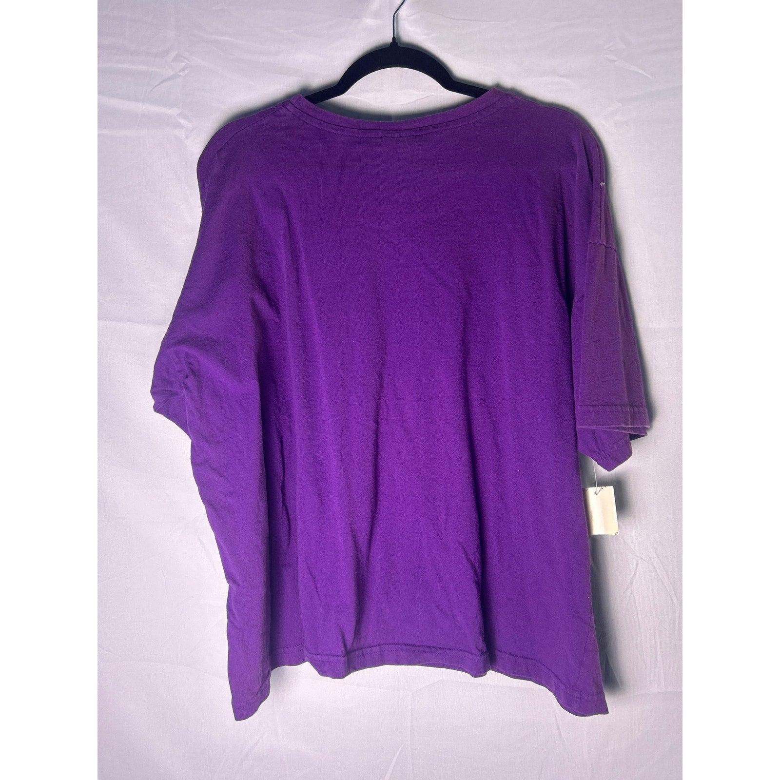 Vintage 80s-90s EZL Solid Purple T-Shirt Women's Plus Size 2X-3X
