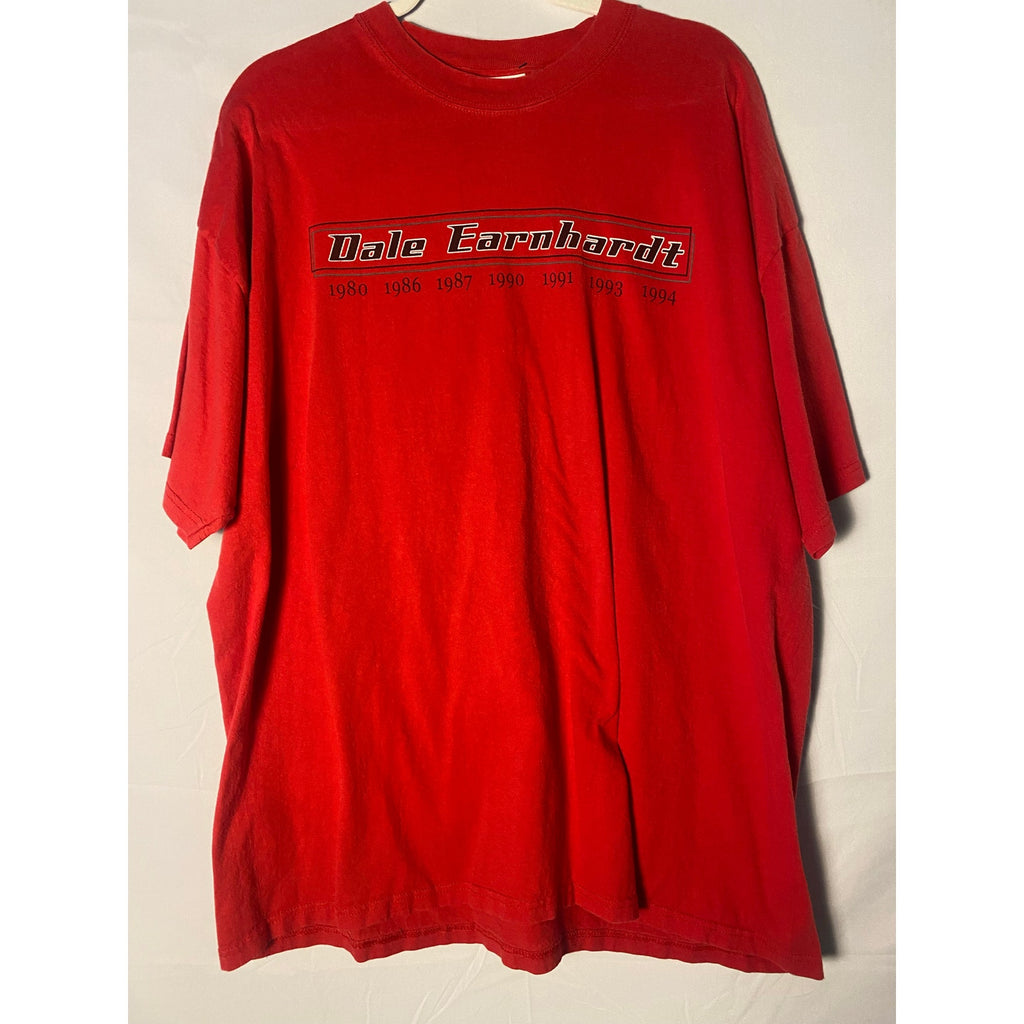 Dale Earnhardt Legendary Champion Red Graphic T-shirt Men's Size 2XL